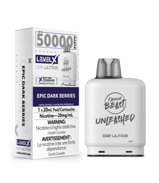 FLAVOUR BEAST Level X G2 Ultra Pod 20ml - Unleashed  ON - Epic DARK BERRIES
