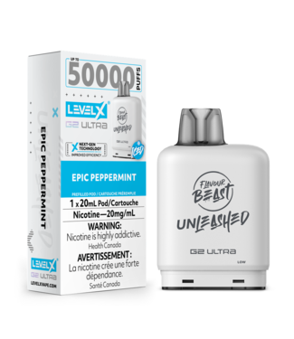 FLAVOUR BEAST Level X G2 Ultra Pod 20ml - Unleashed  ON - Epic PEPPERMINT FLAVOUR BEAST Level X G2 Ultra Pod 20ml - Unleashed  ON - Epic PEPPERMINT