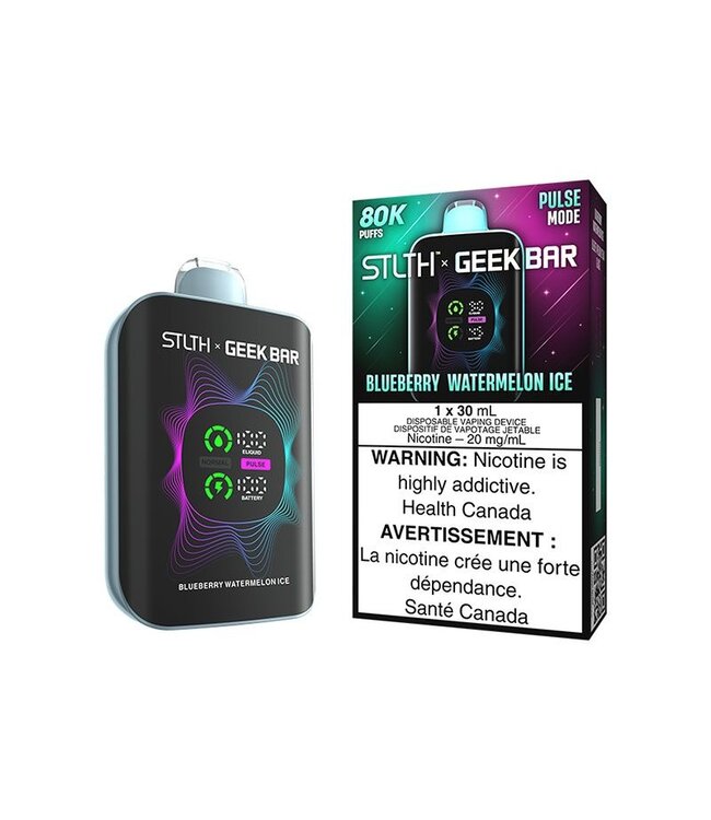 STLTH X GEEKBAR 80K ON BLUEBERRY WATERMELON ICE