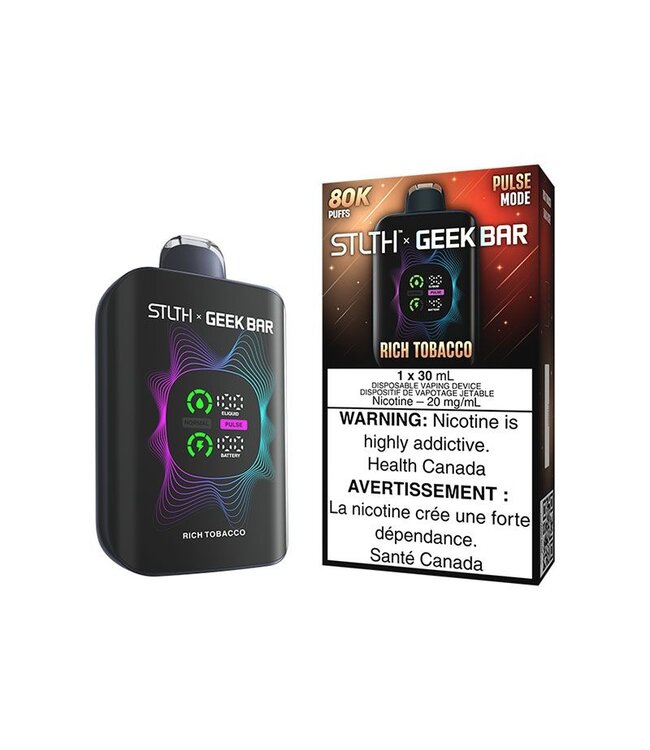 STLTH X GEEKBAR 80K ON RICH TOBACCO