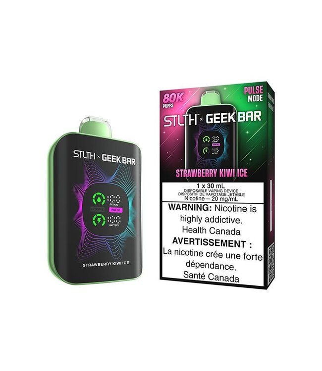 STLTH X GEEKBAR 80K ON STRAWBERRY KIWI ICE