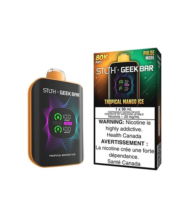 STLTH X GEEKBAR 80K ON TROPICAL MANGO ICE