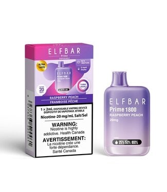 ELF BAR PRIME 1800 ON RASPBERRY PEACH ELF BAR PRIME 1800 ON RASPBERRY PEACH