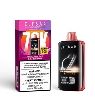 ELFBAR MOONNIGHT 70K ON POMEGRANATE BURST ELFBAR MOONNIGHT 70K ON POMEGRANATE BURST