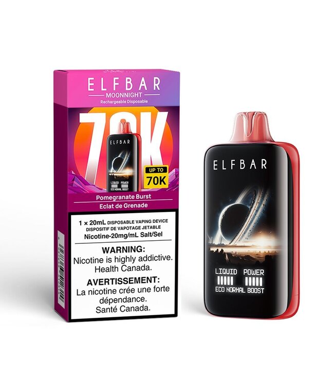 ELFBAR MOONNIGHT 70K ON POMEGRANATE BURST