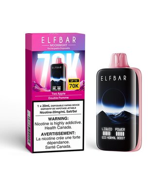 ELFBAR MOONNIGHT 70K ON TWO APPLE ELFBAR MOONNIGHT 70K ON TWO APPLE