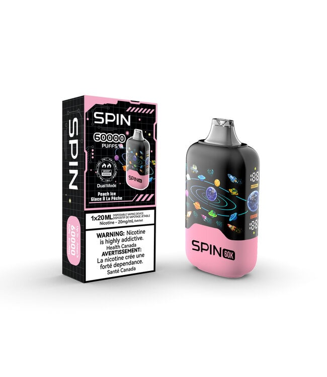 SPIN 60K ON  PEACH ICE