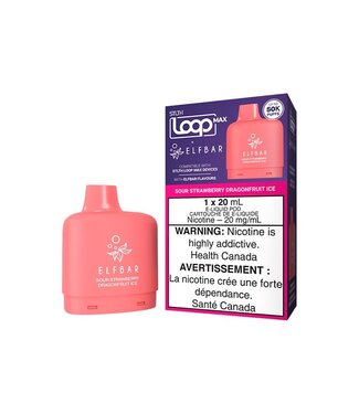 STLTH STLTH LOOP MAX X ELFBAR 50K SOUR STRAWBERRY DRAGONFRUIT ICE