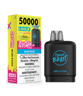 Level X FLAVOUR BEAST LEVEL X G2 ULTRA POD ON GUSHIN BLUE RAZZ