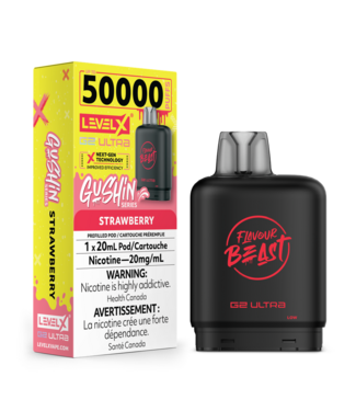 Level X FLAVOUR BEAST LEVEL X G2 ULTRA POD ON GUSHIN STRAWBERRY