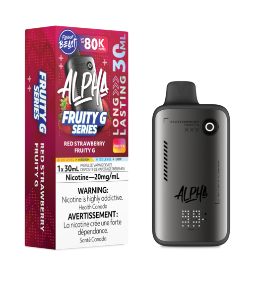 FLAVOUR BEAST FLAVOUR BEAST ALPHA 80K ON RED STRAWBERRY FRUITY G