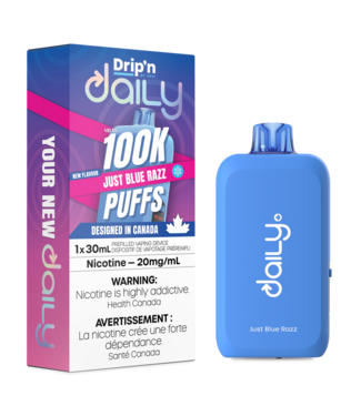 DRIP'N DRIP'N DAILY 30ML 100K ON JUST BLUE RAZZ