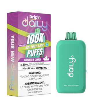 DRIP'N DRIP'N DAILY 30ML 100K ON JUST WHITE GRAPE