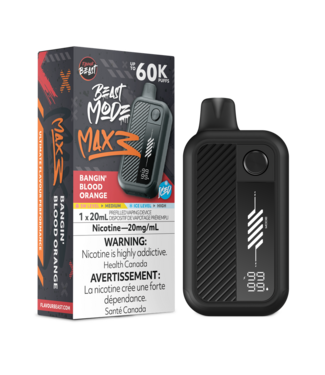 FLAVOUR BEAST FLAVOUR BEAST BEAST MODE MAX 3 ON 60K BANGIN' BLOOD ORANGE ICED