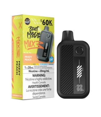 FLAVOUR BEAST FLAVOUR BEAST BEAST MODE MAX 3 ON 60K FRIZZY PEACH ICED