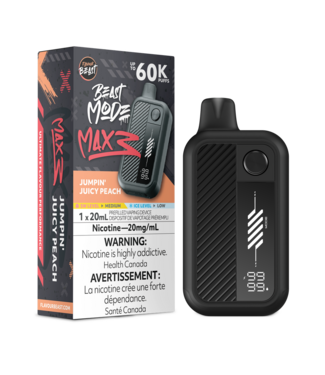 FLAVOUR BEAST FLAVOUR BEAST BEAST MODE MAX 3 ON 60K JUMPIN' JUICY PEACH