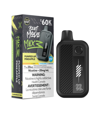 FLAVOUR BEAST FLAVOUR BEAST BEAST MODE MAX 3 ON 60K PUMPED UP PINEAPPLE ICED