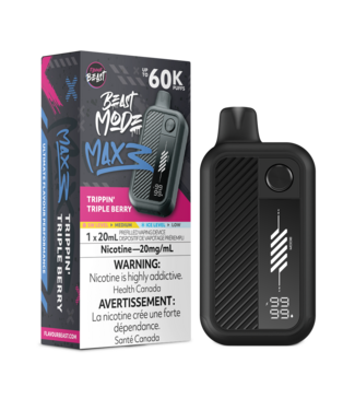 FLAVOUR BEAST FLAVOUR BEAST BEAST MODE MAX 3 ON 60K TRIPPIN' TRIPLE BERRY