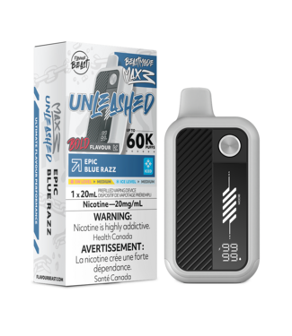 FLAVOUR BEAST UNLEASHED FLAVOUR BEAST UNLEASHED BEAST MODE MAX 3 ON 60K EPIC BLUE RAZZ ICED