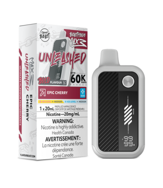 FLAVOUR BEAST UNLEASHED FLAVOUR BEAST UNLEASHED BEAST MODE MAX 3 ON 60K EPIC CHERRY ICED