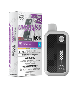 FLAVOUR BEAST UNLEASHED FLAVOUR BEAST UNLEASHED BEAST MODE MAX 3 ON 60K EPIC GRAPE ICED