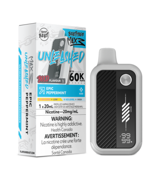 FLAVOUR BEAST UNLEASHED FLAVOUR BEAST UNLEASHED BEAST MODE MAX 3 ON 60K EPIC PEPPERMINT ICED