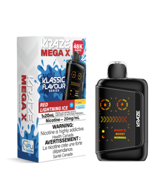 KRAZE MEGA X 48K ON CLASSIC - RED LIGHTNING ICE
