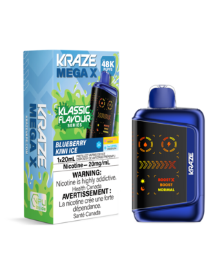 KRAZE MEGA X 48K ON CLASSIC - BLUEBERRY KIWI ICE