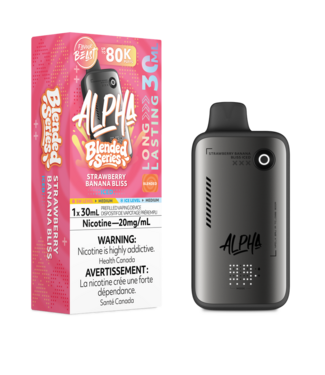 FLAVOUR BEAST FLAVOUR BEAST ALPHA 80K ON BLENDED STRAWBERRY BANANA BLISS ICED