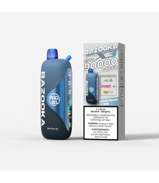 BAZOOKA BAZOOKA  X3 ON 90K BLUE RAZZ ICE