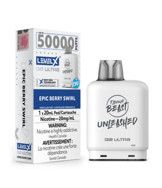 FLAVOUR BEAST Level X G2 Ultra Pod 20ml - Unleashed  ON - EPIC BERRY SWIRL