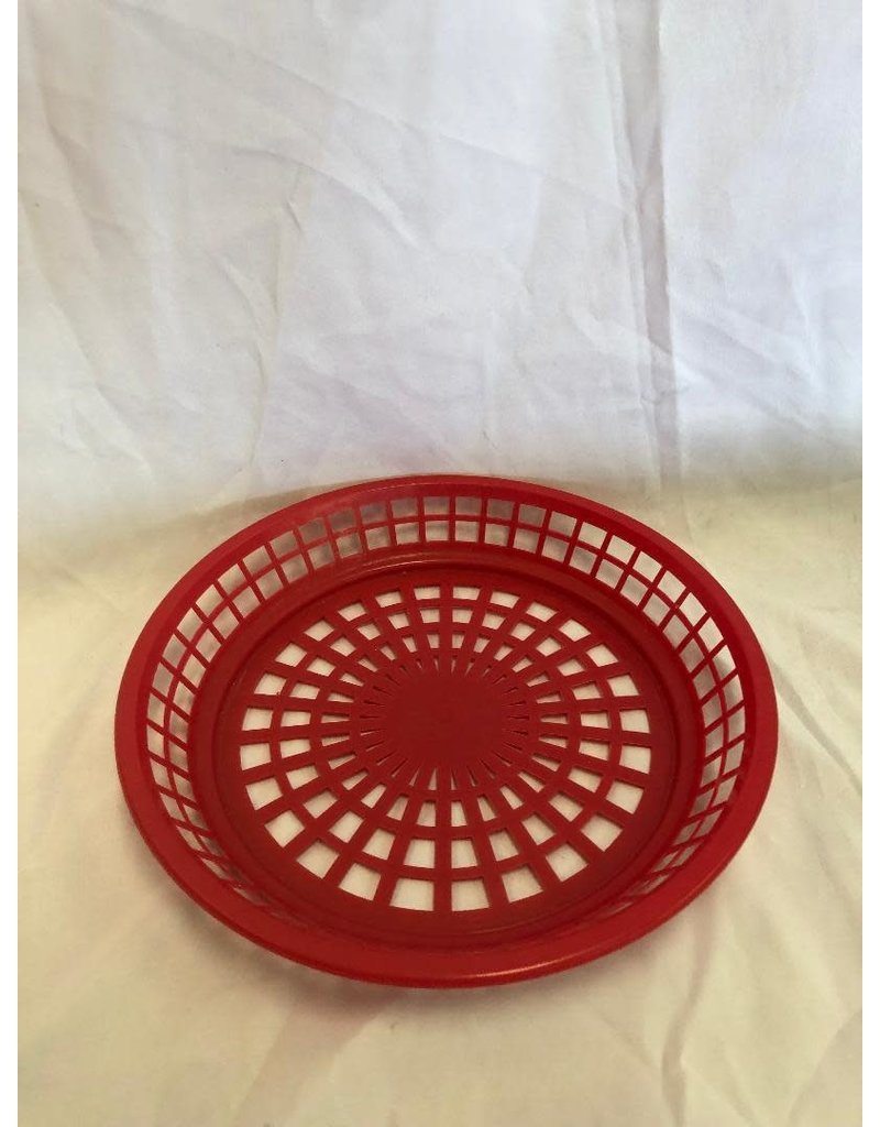 Red Plastic Food Tray