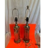 Set of 2 Silver Lamps