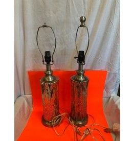 Set of 2 Silver Lamps