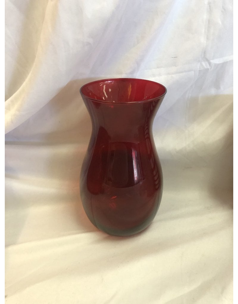 Red Flower Vase