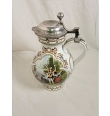 1984 Lidded Weinlese Rupert Schneider 2 Liter Porcelain Growler Made in Germany