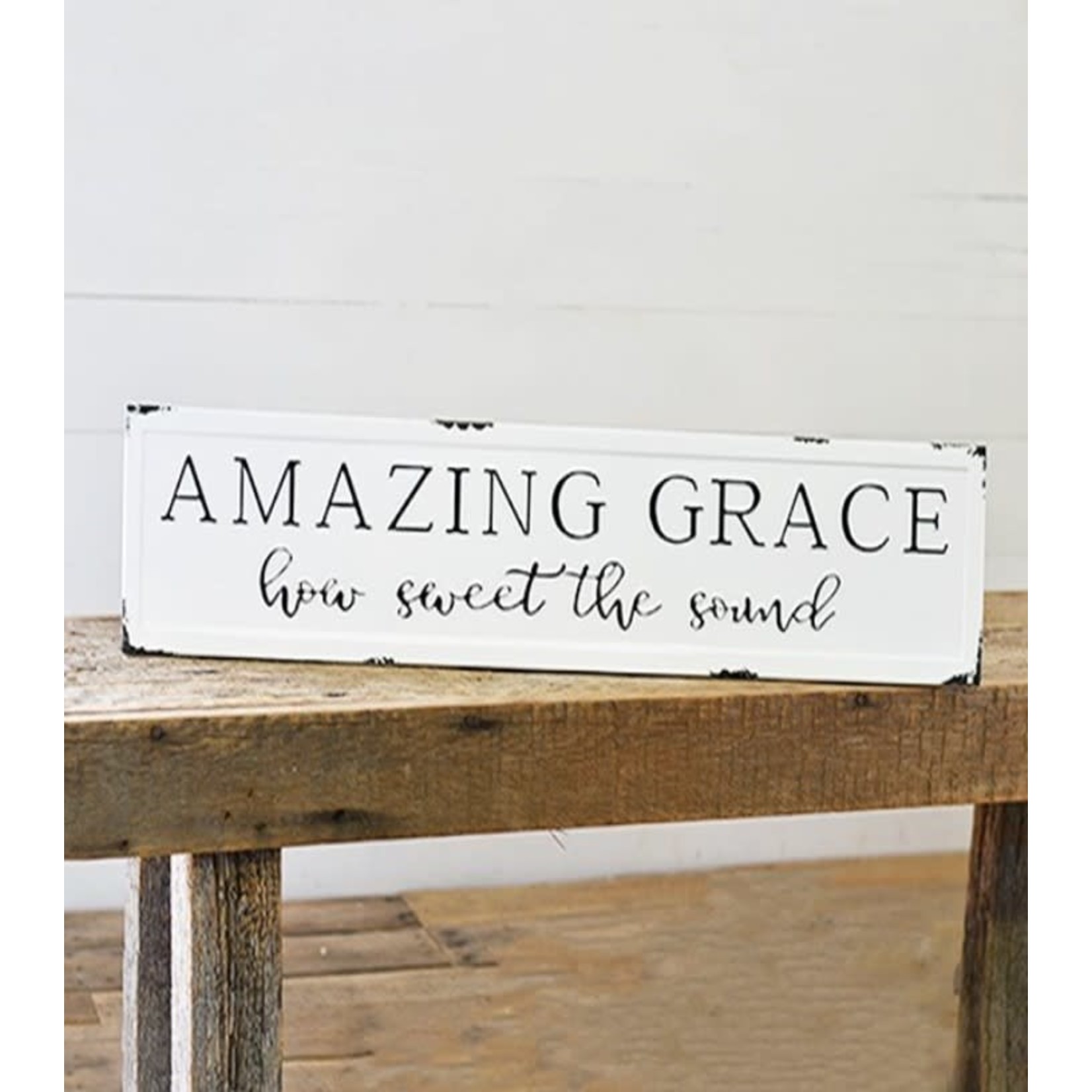 Amazing Grace Tin Sign