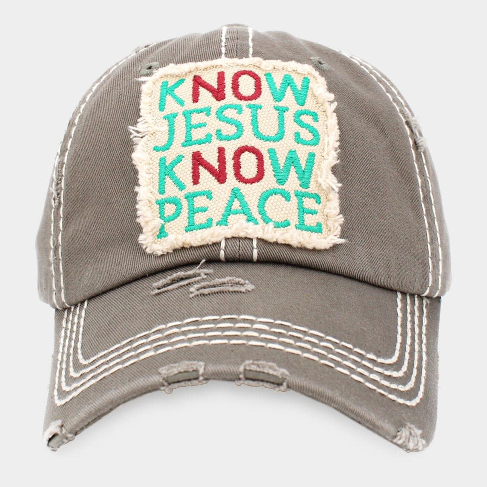 Know Jesus Know Peace Moss Hat