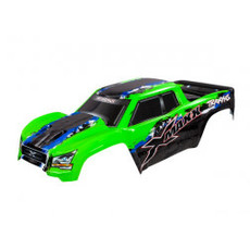 Traxxas TRAXXAS Body, X-Maxx , green (painted, decals applied) (assembled with front & rear body mounts, rear body support, and tailgate protector)