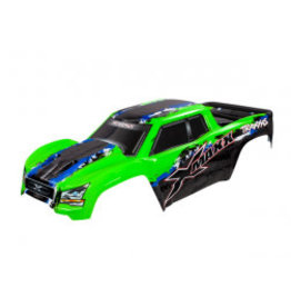 Traxxas TRAXXAS Body, X-Maxx , green (painted, decals applied) (assembled with front & rear body mounts, rear body support, and tailgate protector)