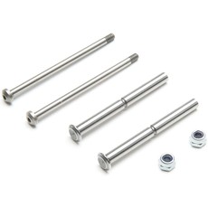 TLR TLR Front Hinge Pin and King Pin Set, Polished: All 22
