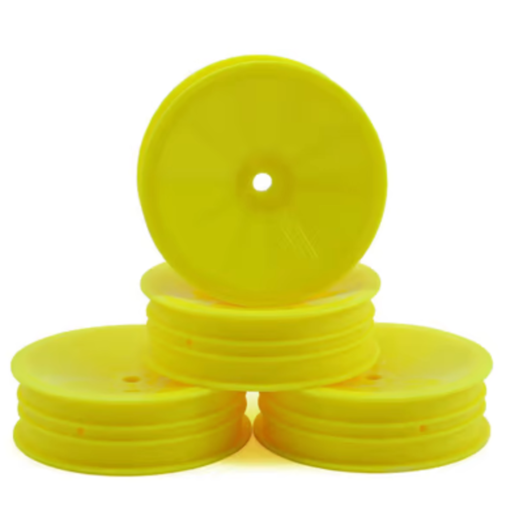 Jconcepts JConcepts 12mm Hex Mono 2.2 "Slim" Front Wheels (4) (B6/RB6/SRX2/YZ2) (Yellow)