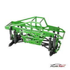 FURITEK Furitek 1/24 Rampart CNC Machined Monster Truck Full Chassis Kit (Green)