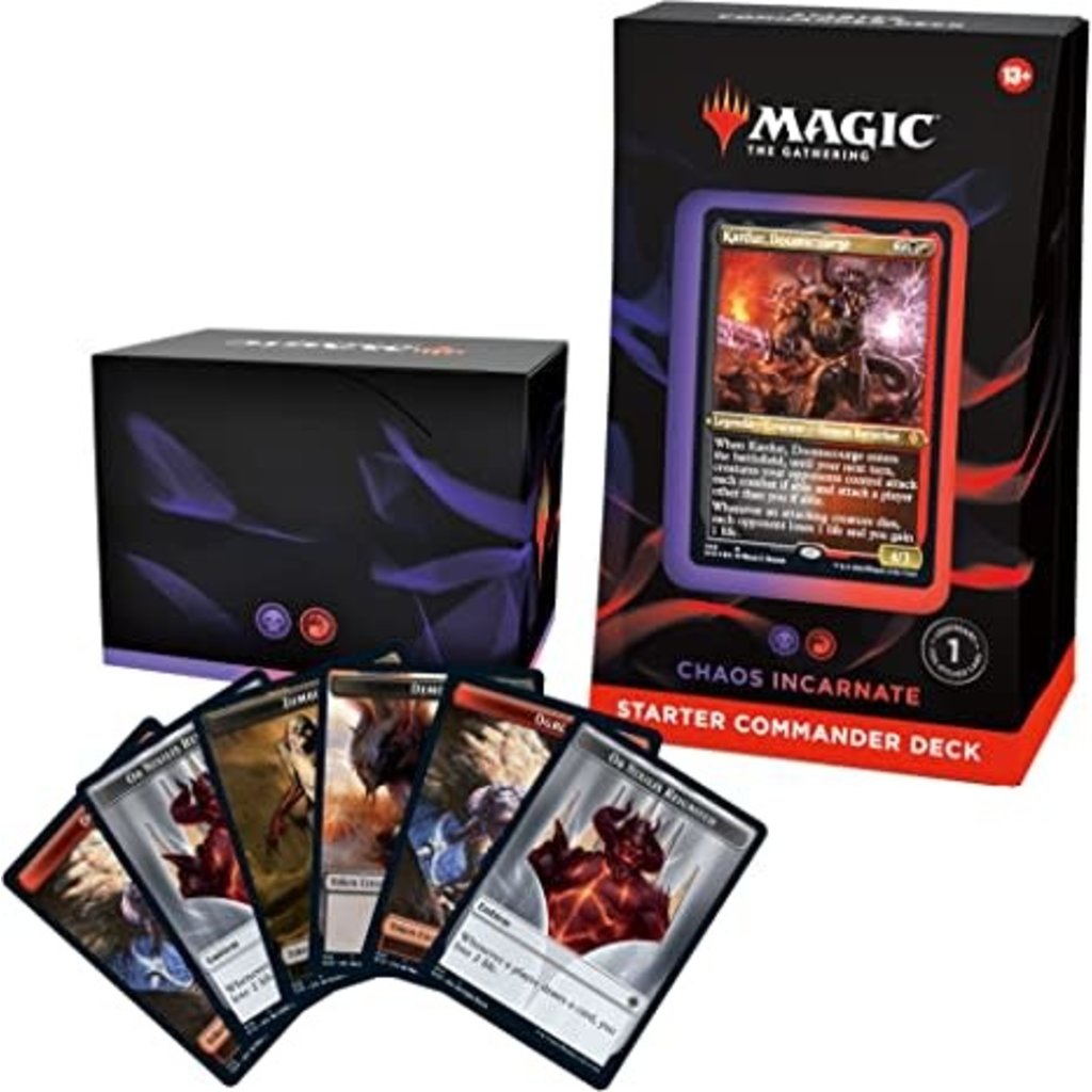 WIZARDS OF THE COAST Magic: The Gathering Starter Commander Deck – Chaos Incarnate (Black-Red)