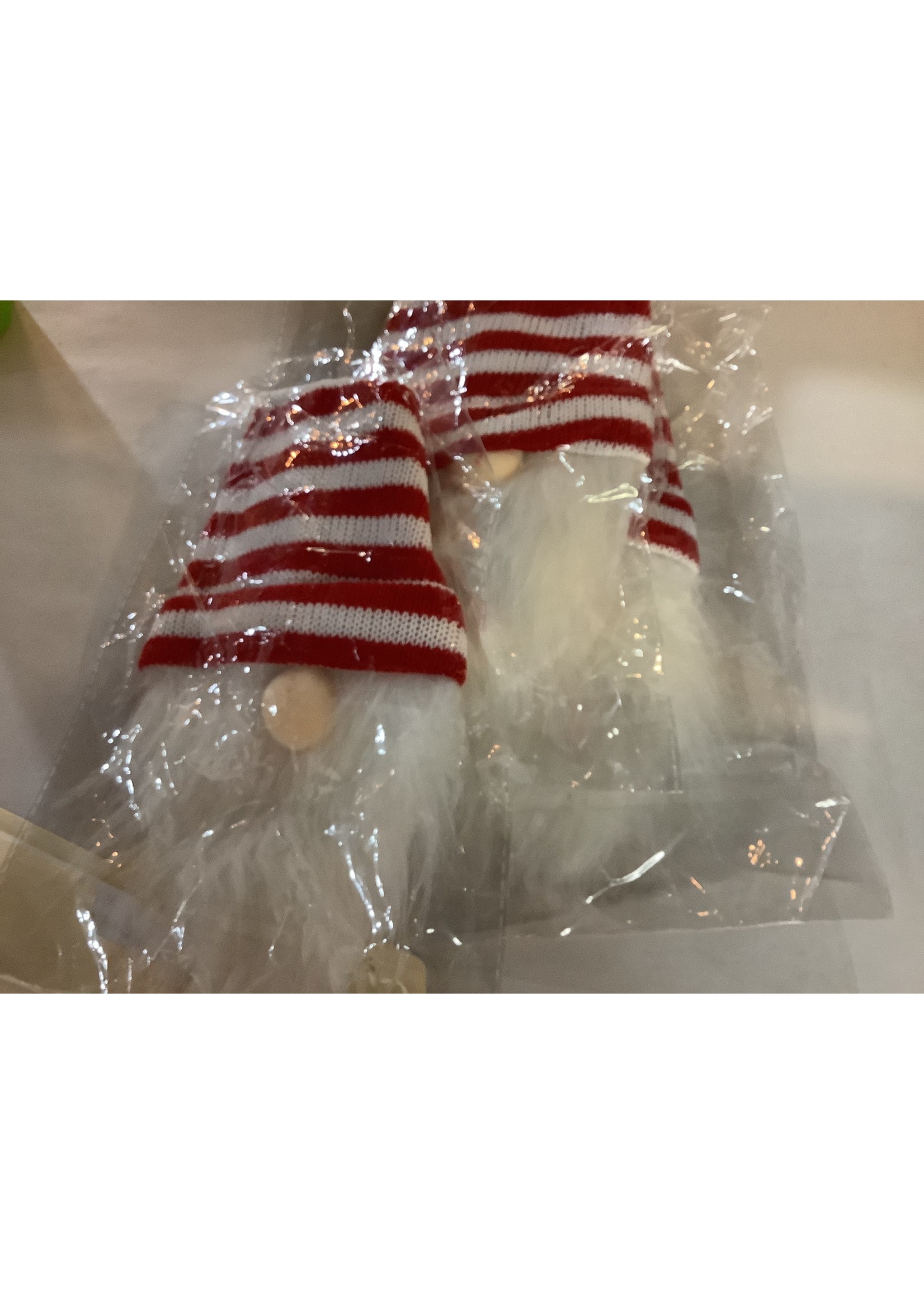 Delmar Decor Holiday Gnome Wine Hat Stripes