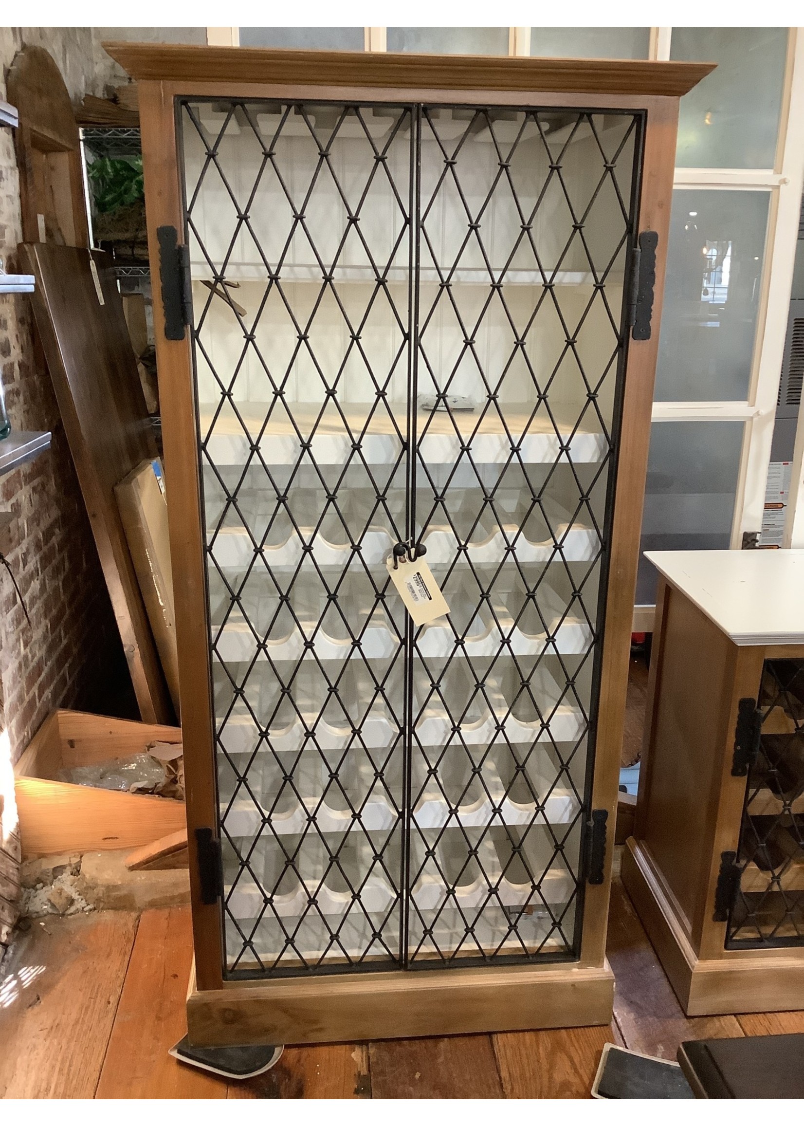 Bramble SPECIAL SALE Sonoma Wine Cabinet Antique White Cloud
