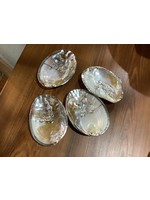 Stetson Seashells Clam Dish Silver Rim Small