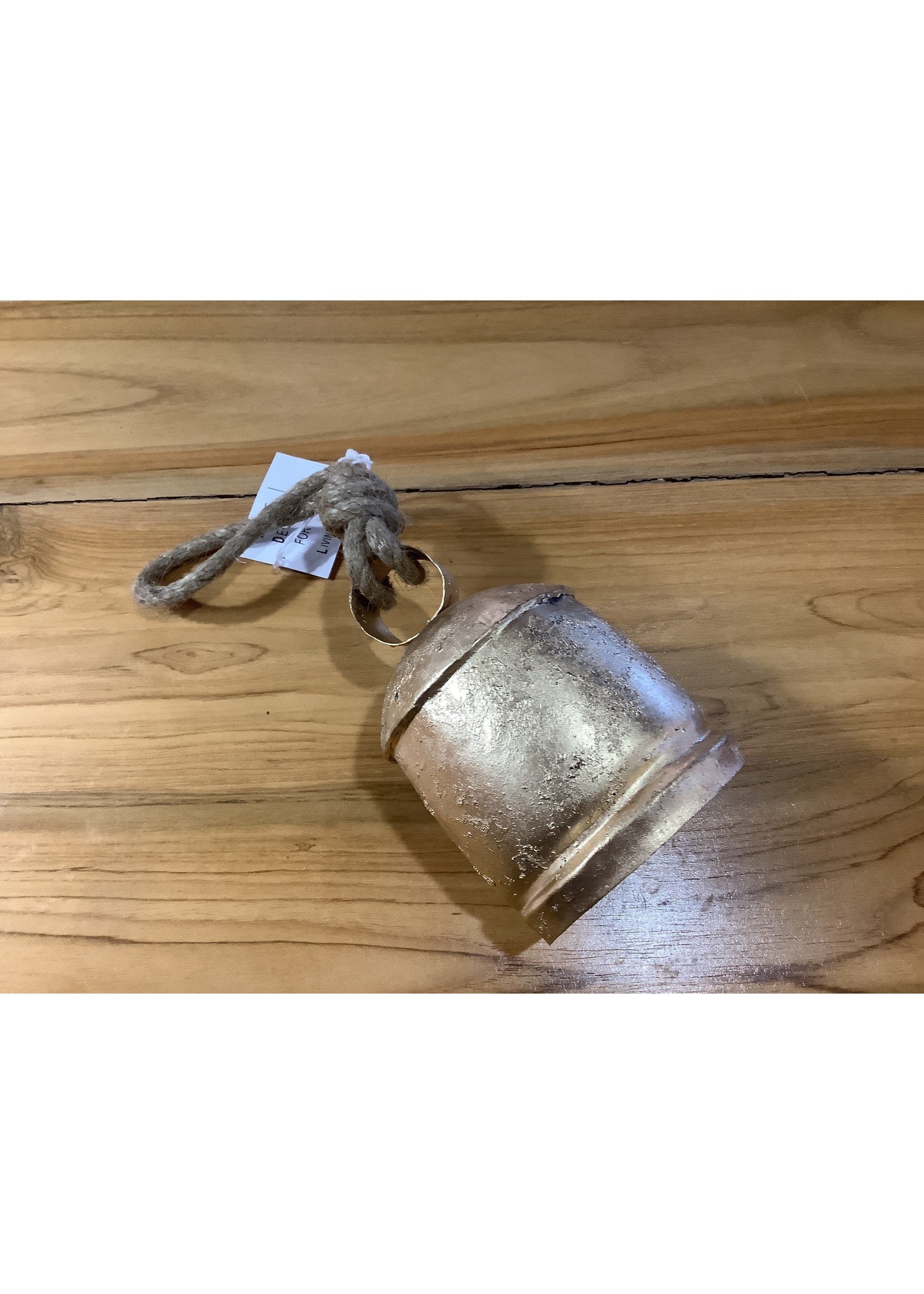 Small Cow Bell Gold w/ Rope