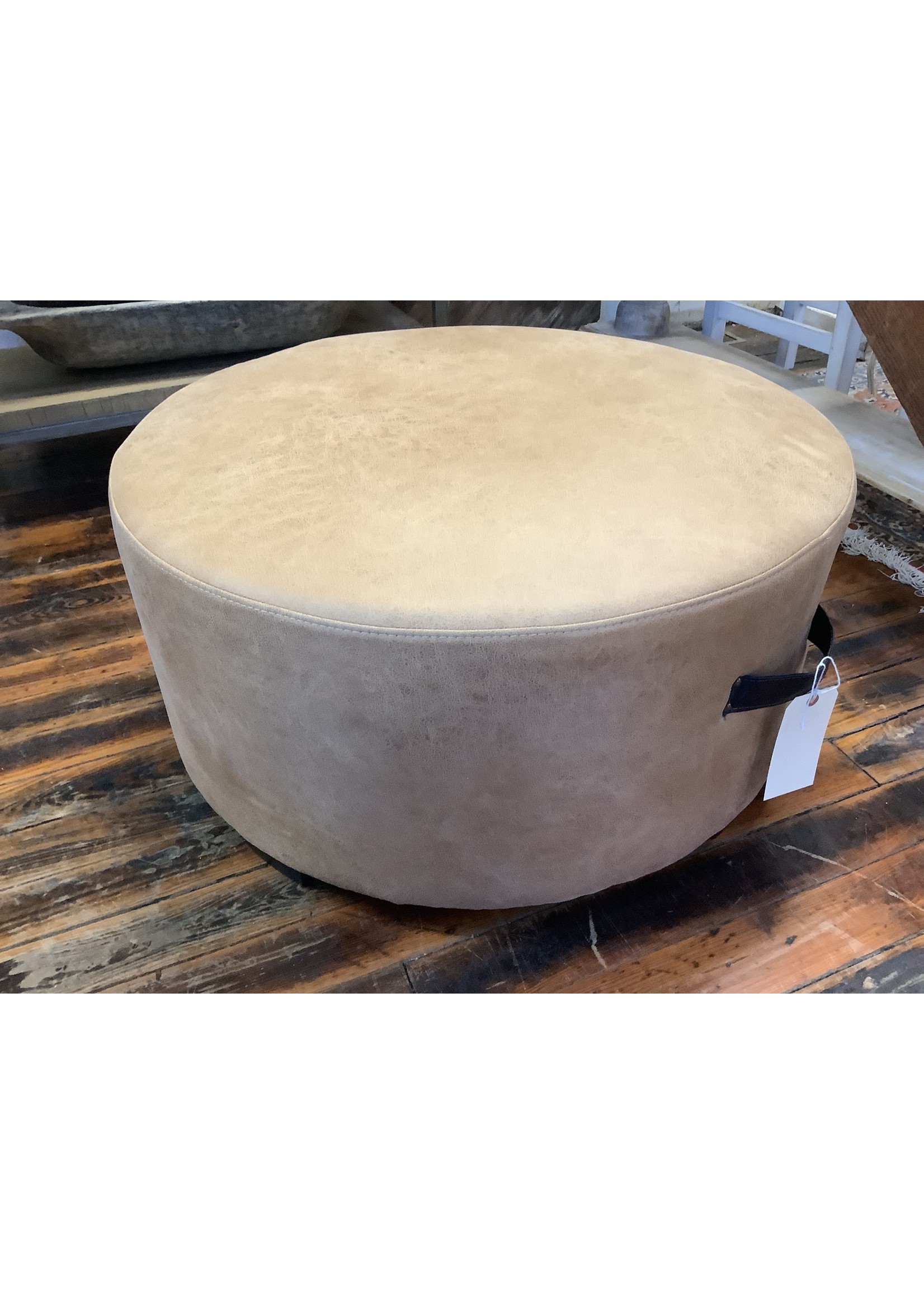 Nest Home Collections Baxter Ottoman Camel Faux Leather
