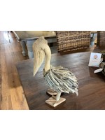 Stetson Seashells Driftwood Pelican Standing